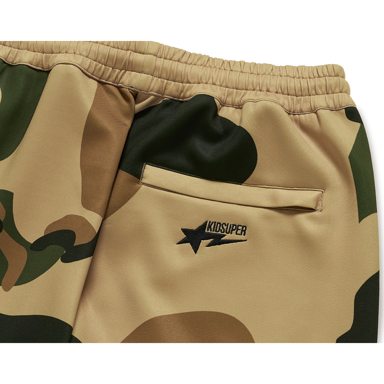 BAPE X KIDSUPER PATCHWORK TRACKPANTS MENS