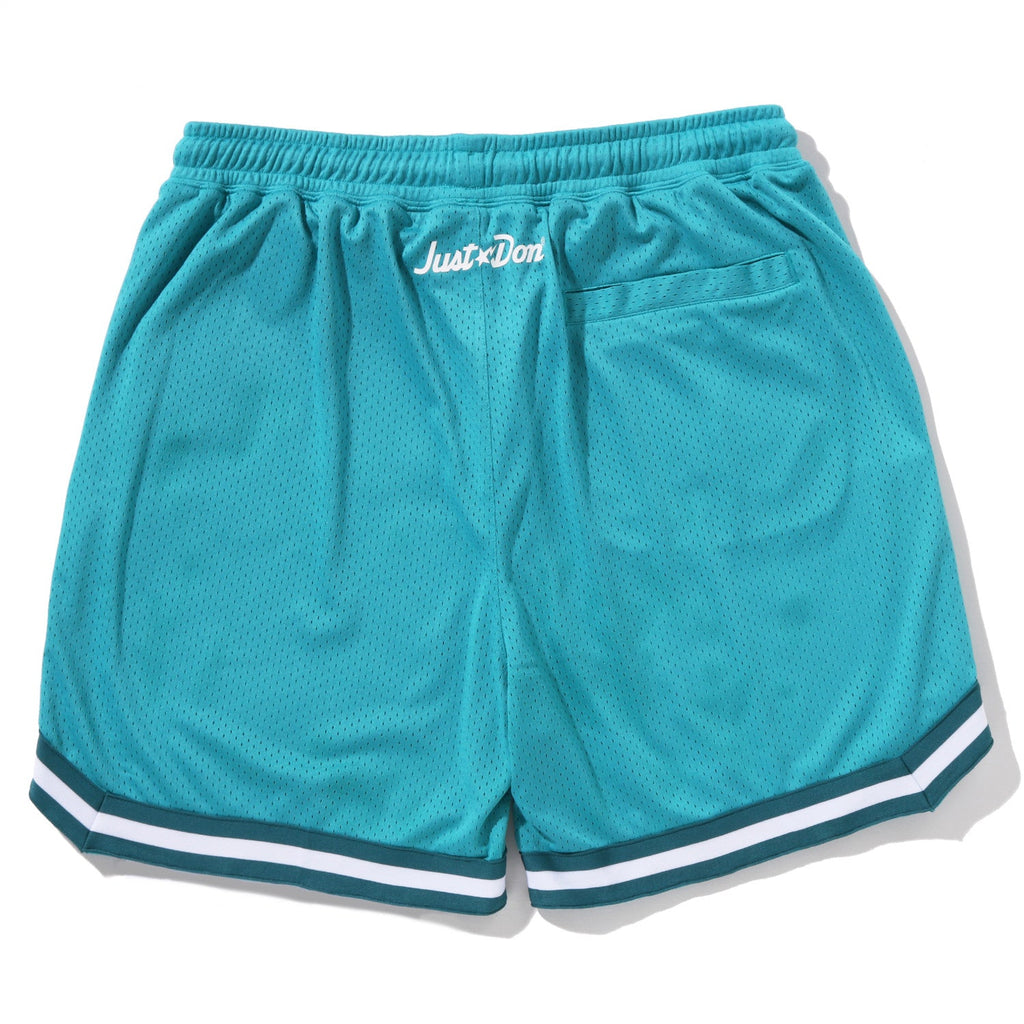 BAPE X JUST DON MILO RELAXED FIT BASKETBALL SHORTS MENS